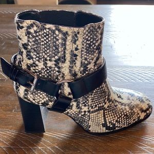Women’s BCBG Generation Python Booties with Heel Size 7.5